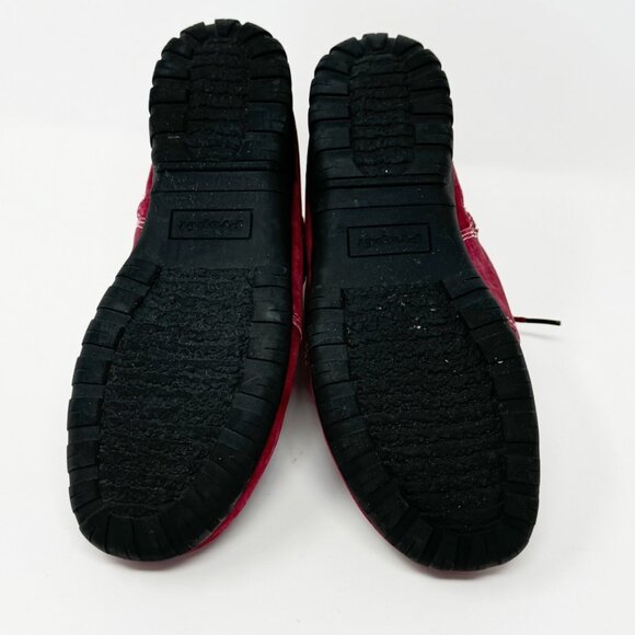 Propet Womens Burgundy Suede Leather Side Zip Snow Booties Size 6 - Picture 9 of 12